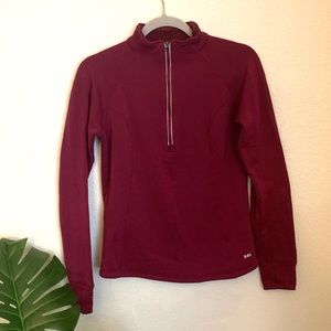 REI Burgundy Long Sleeve Pullover Sweatshirt